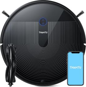 Thamtu G11 Max Robotic Vacuum Cleaner with Smart Dynamic Navigation, 2500Pa Suction Powerful Robot Vacuums, APP Control for Pet Hair