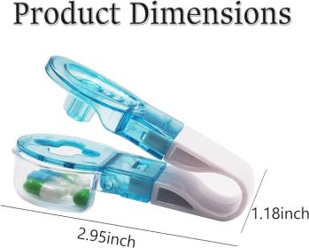 Portable Pill Taker Remover, Portable Pill Taker For Pills Capsule, Portable Tablet Dispenser For Outdoor Camping Travel, No Contact Pill Dispenser (Option: One)