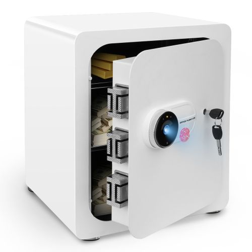 2.05 Cub Safe Box, 3 opening methods LCD display Safe for Money Valuables 2.05 Cub Safe Box, 3 opening methods LCD display Safe for Money Valuables